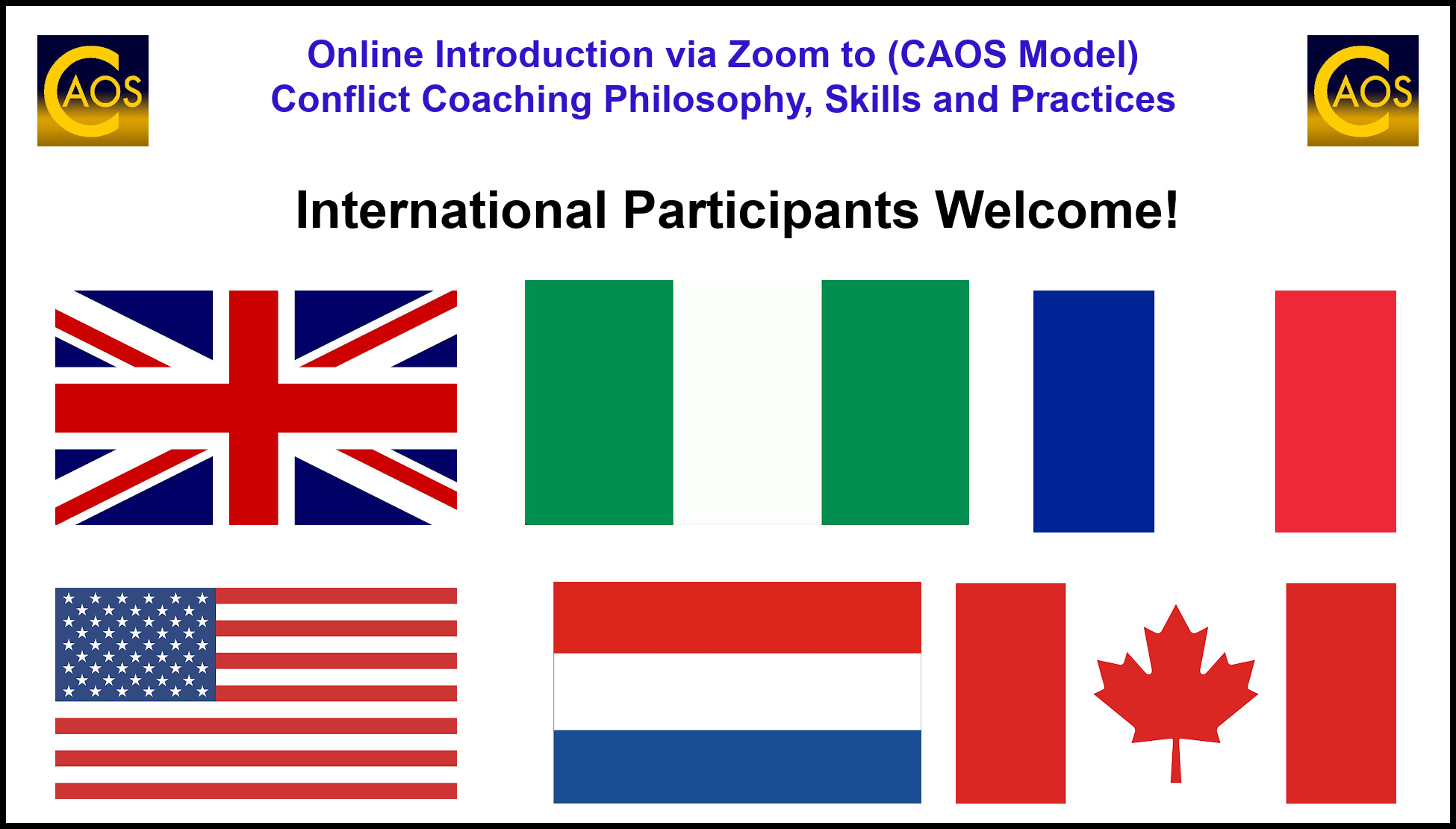 International Online CC course